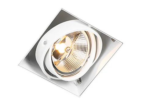Spot encastré blanc GU10 AR111 sans bordure orientable - Oneon