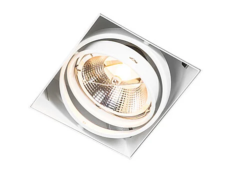 Spot encastré blanc GU10 AR111 sans bordure orientable - Oneon