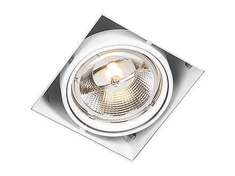 Spot encastré blanc GU10 AR111 sans bordure orientable - Oneon
