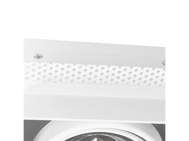 Spot encastré blanc GU10 AR111 sans bordure orientable - Oneon