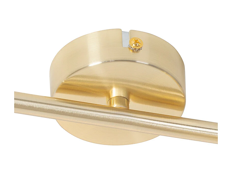 Plafonnier moderne en laiton 2 lumières orientables - Jeana