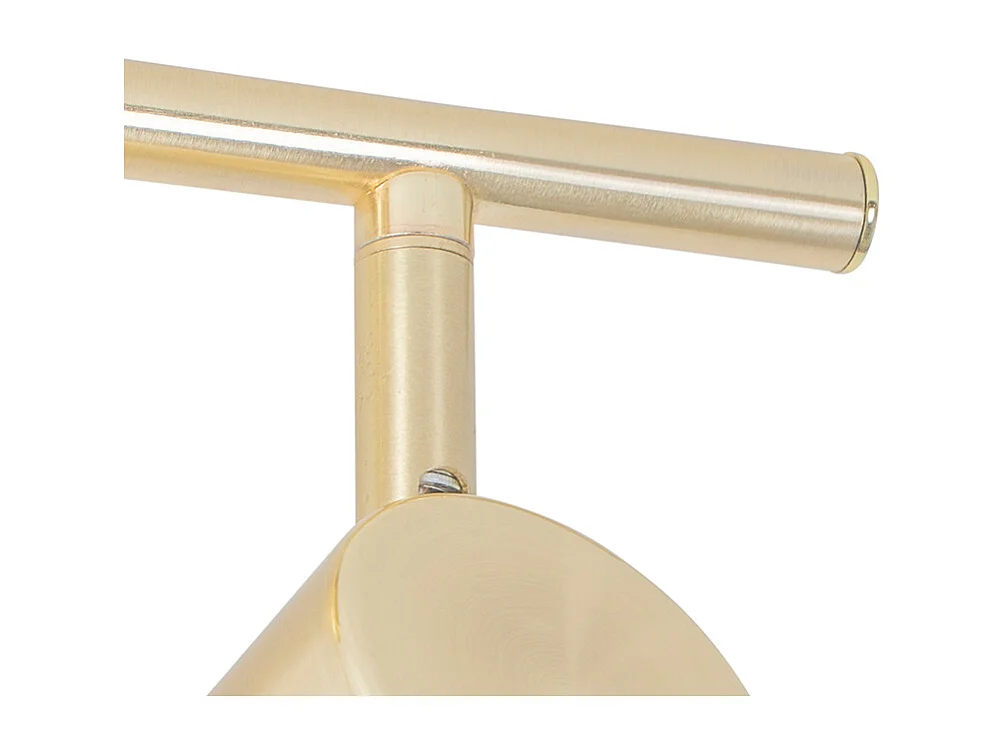 Plafonnier moderne en laiton 2 lumières orientables - Jeana