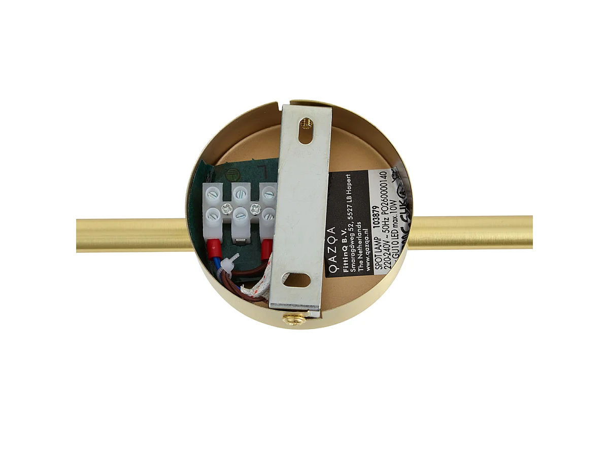 Plafonnier moderne en laiton 2 lumières orientables - Jeana