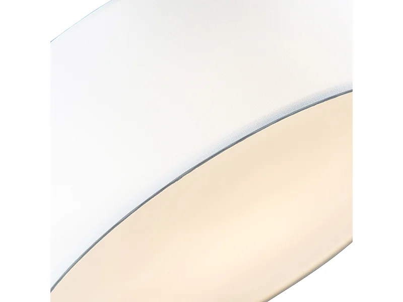 Plafonnier blanc 30 cm avec LED - Drum LED