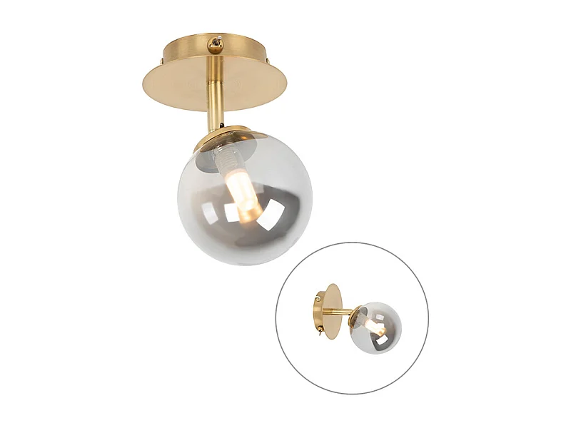 Spot country doré orientable avec verre fumé - Athènes