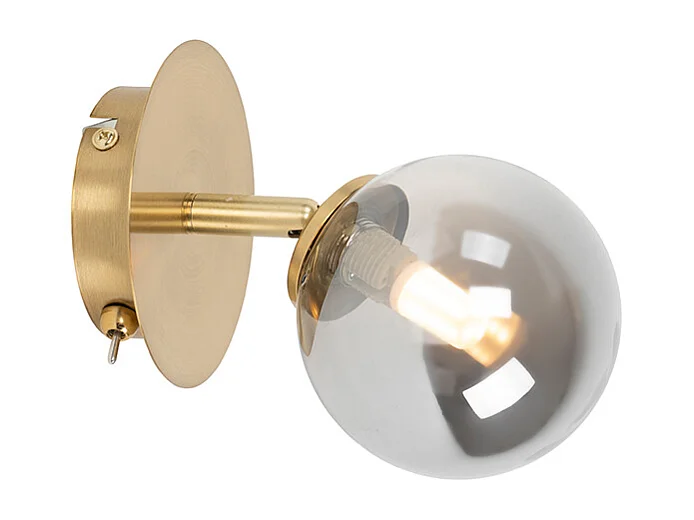 Spot encastré rustique doré orientable avec verre fumé - Athènes