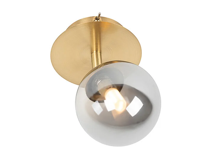 Spot encastré rustique doré orientable avec verre fumé - Athènes