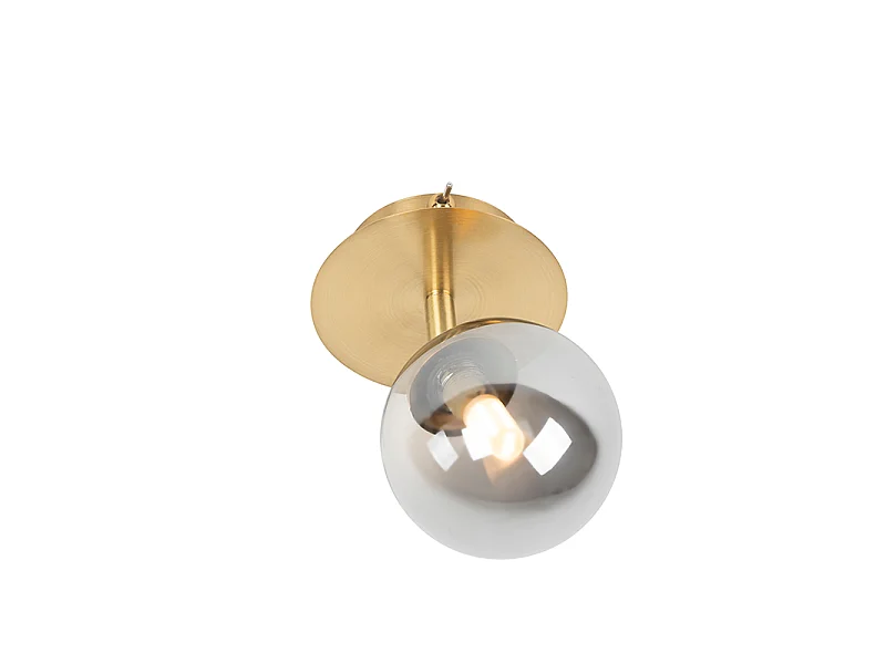 Spot encastré rustique doré orientable avec verre fumé - Athènes