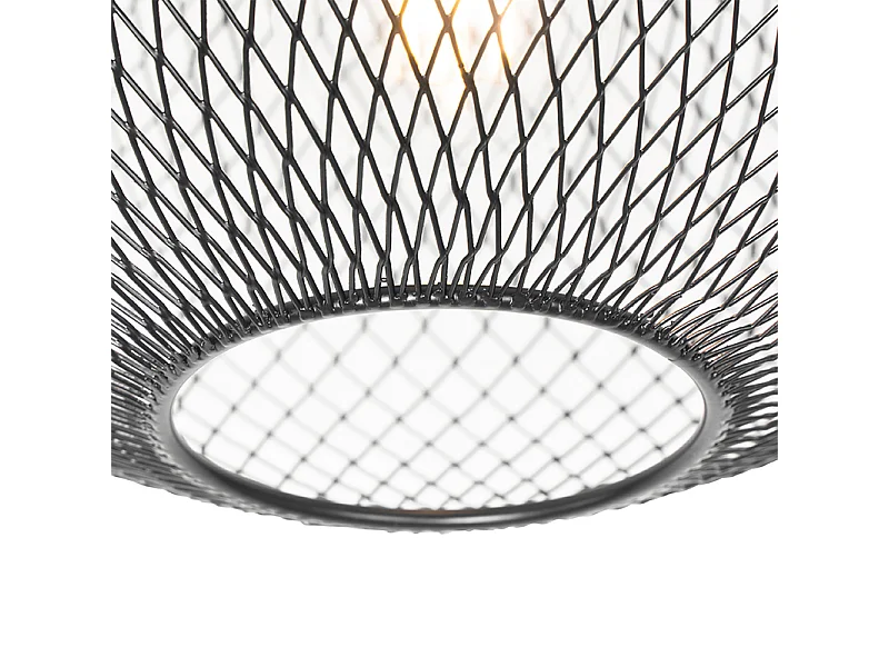 Plafonnier industriel noir - Molly
