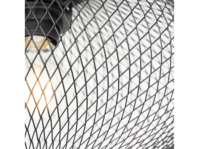 Plafonnier industriel noir - Molly