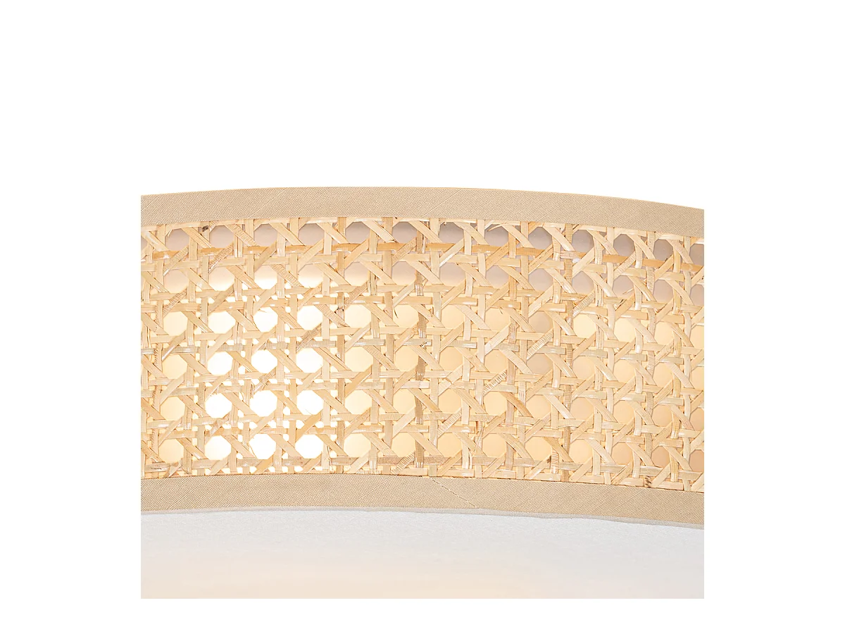 Plafonnier oriental rotin 40 cm 3 lumières - Tromma