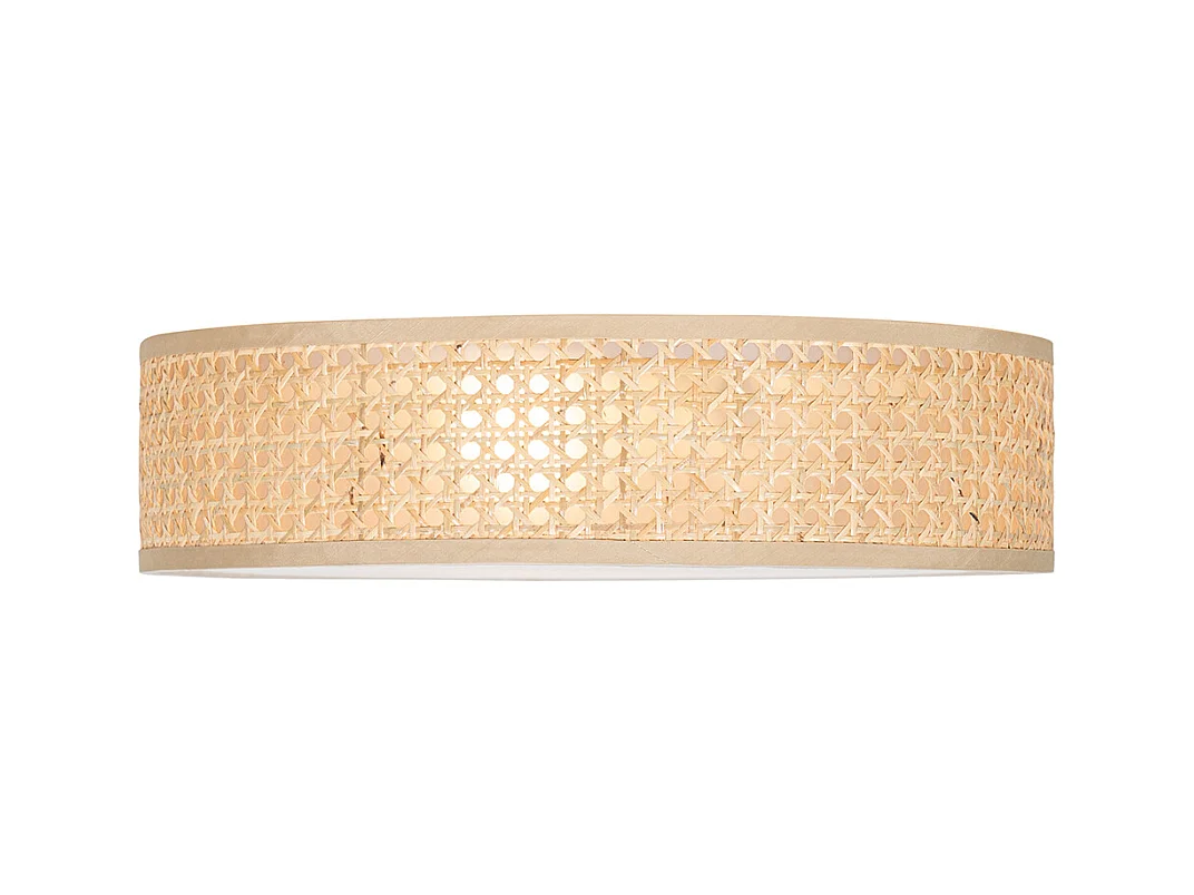 Plafonnier oriental rotin 40 cm 3 lumières - Tromma