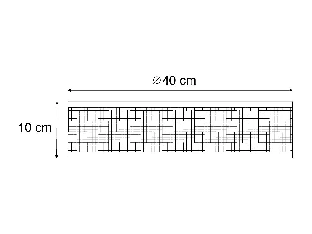 Plafonnier oriental en rotin 40 cm 3 lumières - Tromma