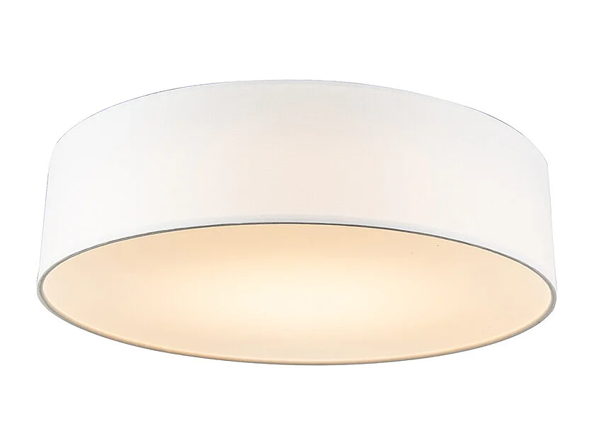 Plafonnier blanc 40 cm avec LED - Drum LED