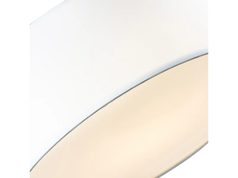 Plafonnier blanc 40 cm avec LED - Drum LED