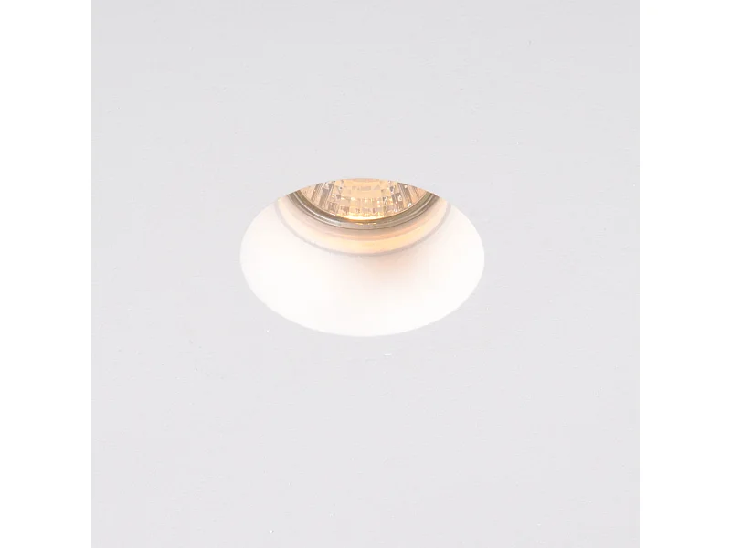 Spot encastré blanc rond 13 cm - Gypsy Stucco