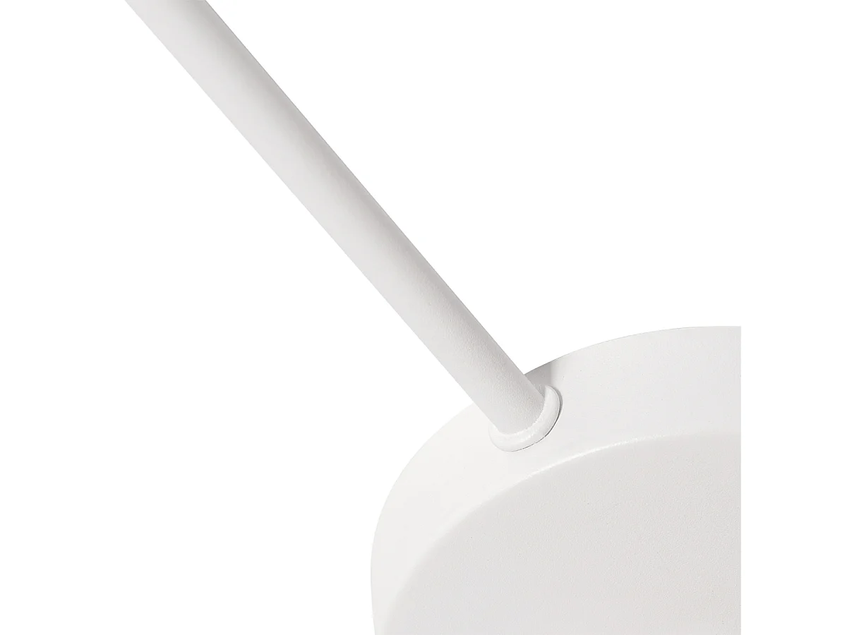 Plafonnier blanc, gris et marron 6 lumières - Multidrum