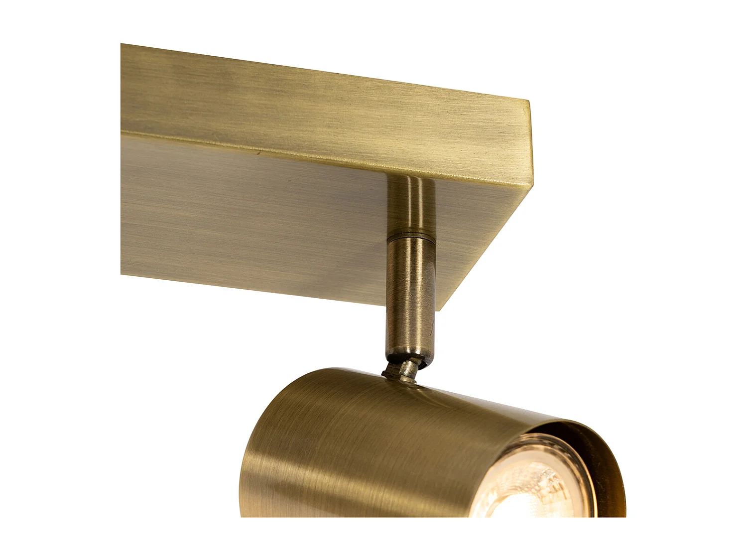 Plafonnier moderne bronze 3 lumières orientable rectangulaire - Jeana