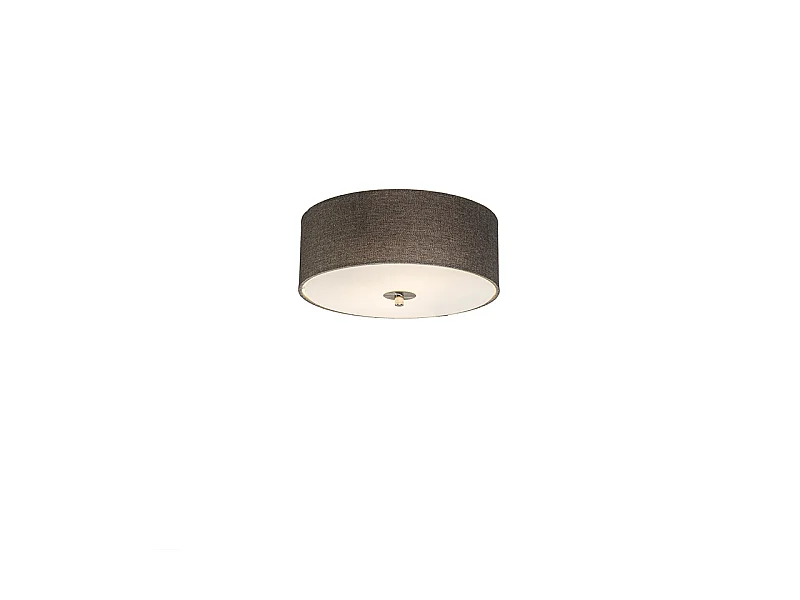 Plafonnier Country taupe 30 cm - Drum Jute