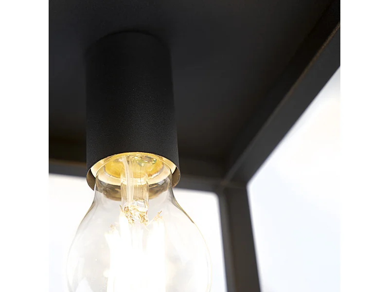 Suspension industrielle noire - Cage