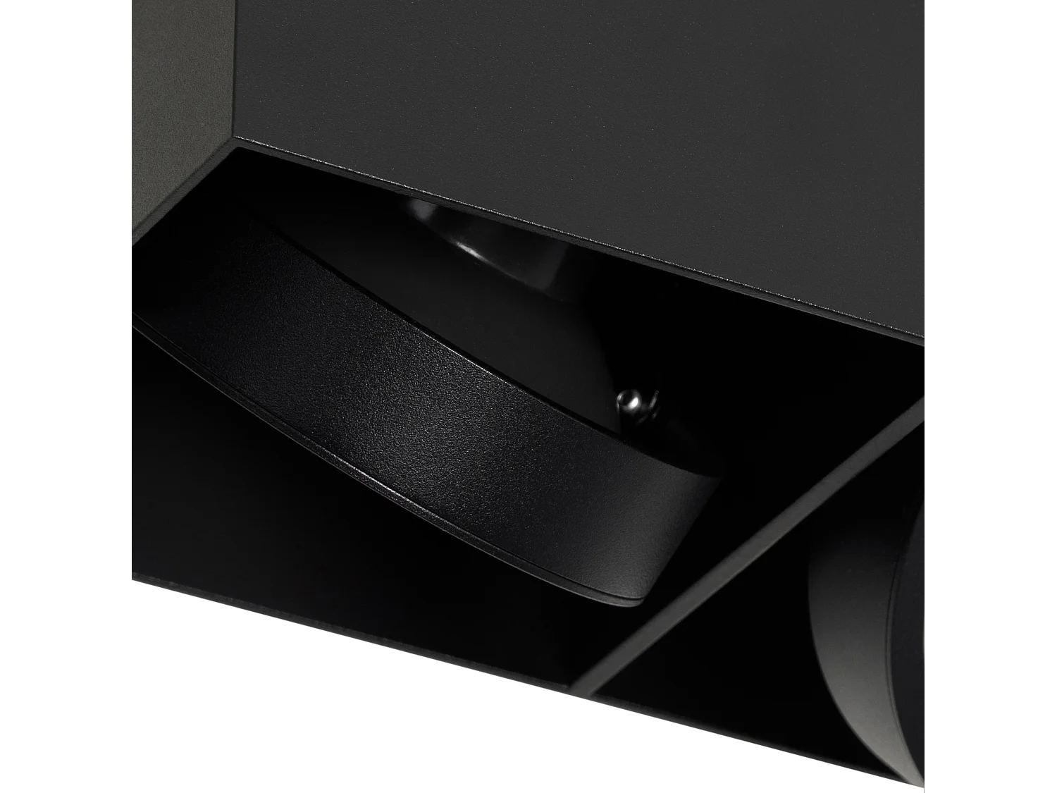 Spot design noir rectangulaire AR111 2 lumières - Box