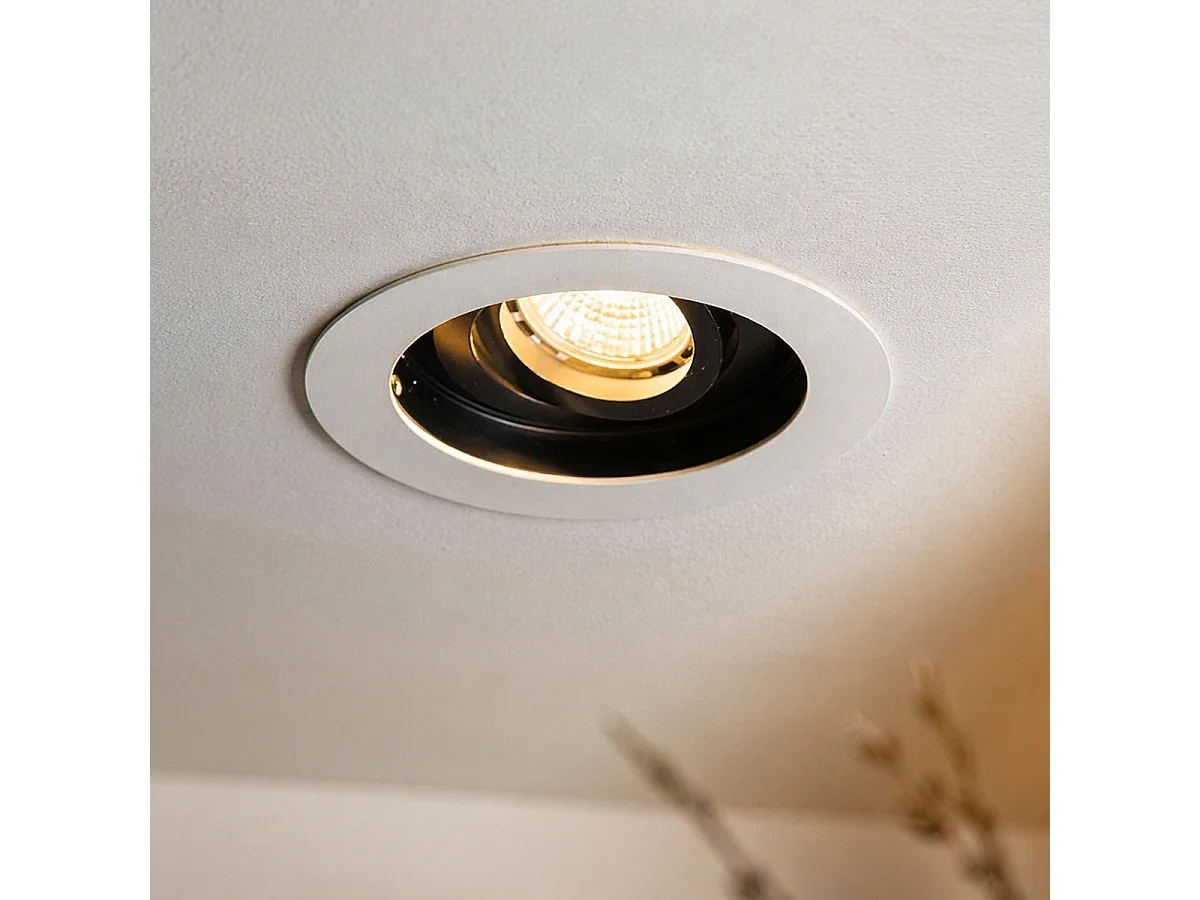 Spot encastrable intelligent blanc avec acier incluant Wifi GU10 - Rondoo