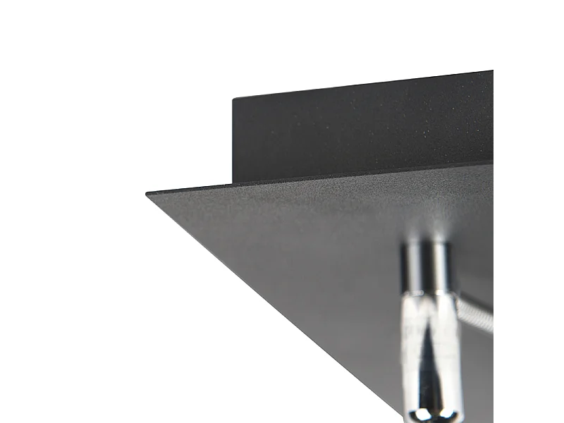 Spot design noir à 2 lumières ajustable - Nox