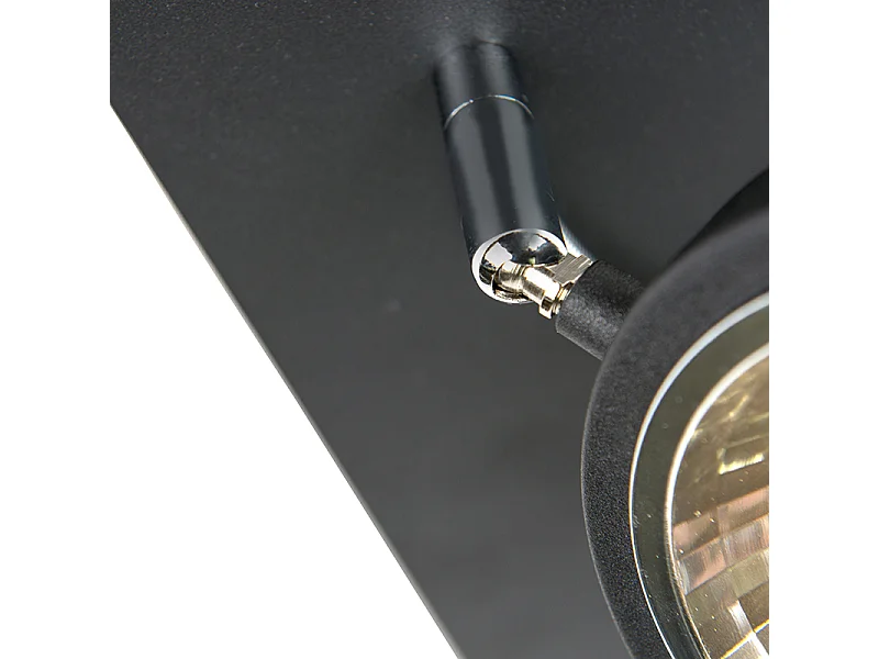 Spot design noir 2 lumières orientable - Nox