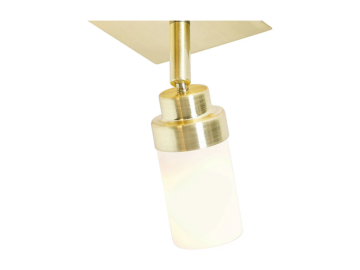 Spot salle de bain moderne laiton 2 lumières IP44 - Japie