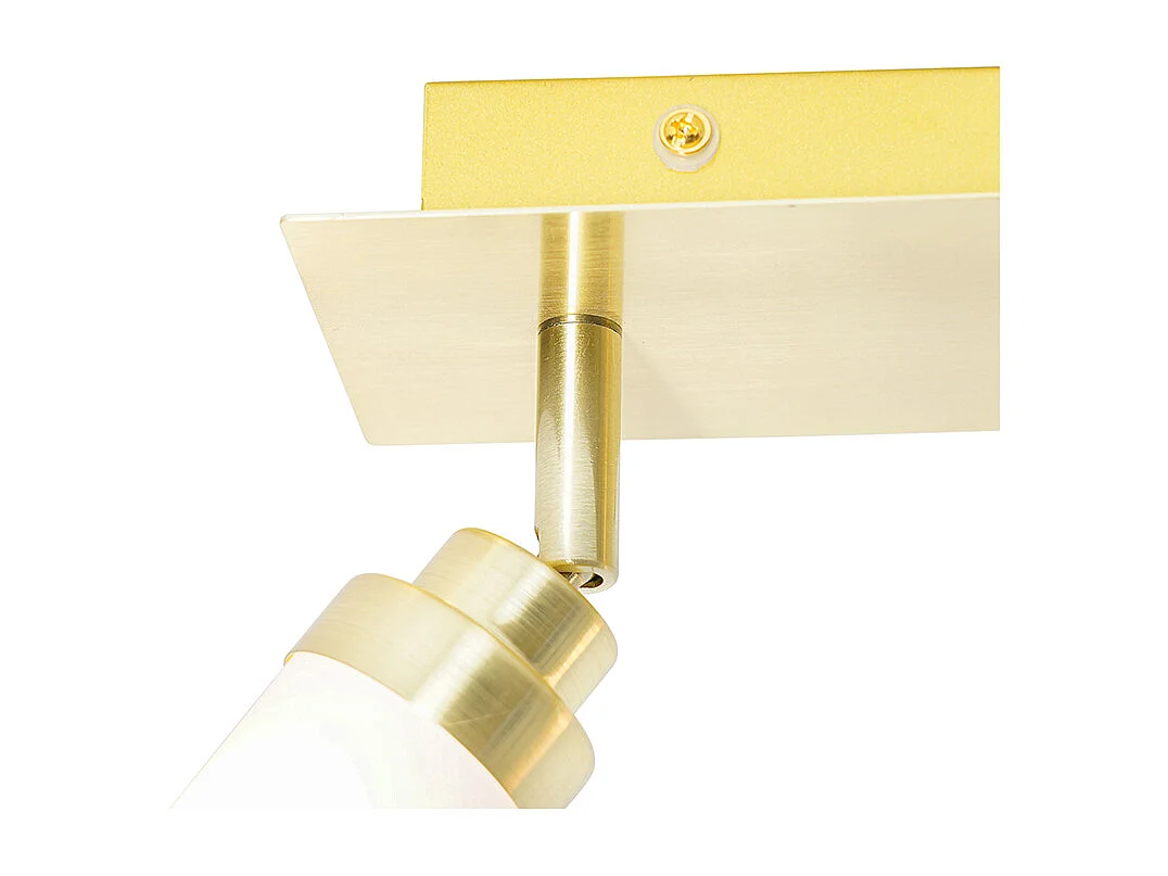 Spot salle de bain moderne laiton 2 lumières IP44 - Japie