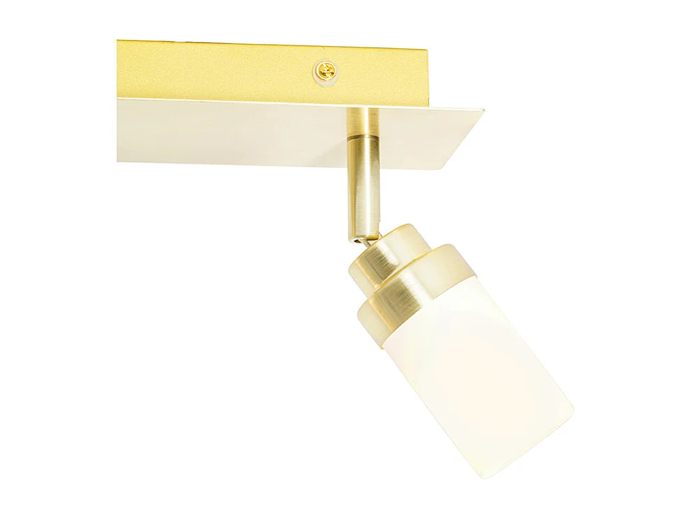 Spot de salle de bain moderne en laiton 2 lumières IP44 - Japie