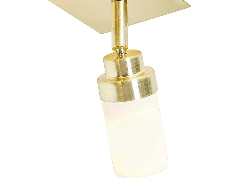 Spot de salle de bain moderne en laiton 2 lumières IP44 - Japie