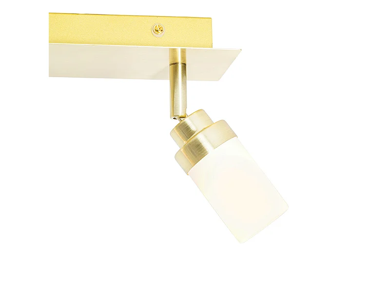 Spot de salle de bain moderne en laiton 2 lumières IP44 - Japie