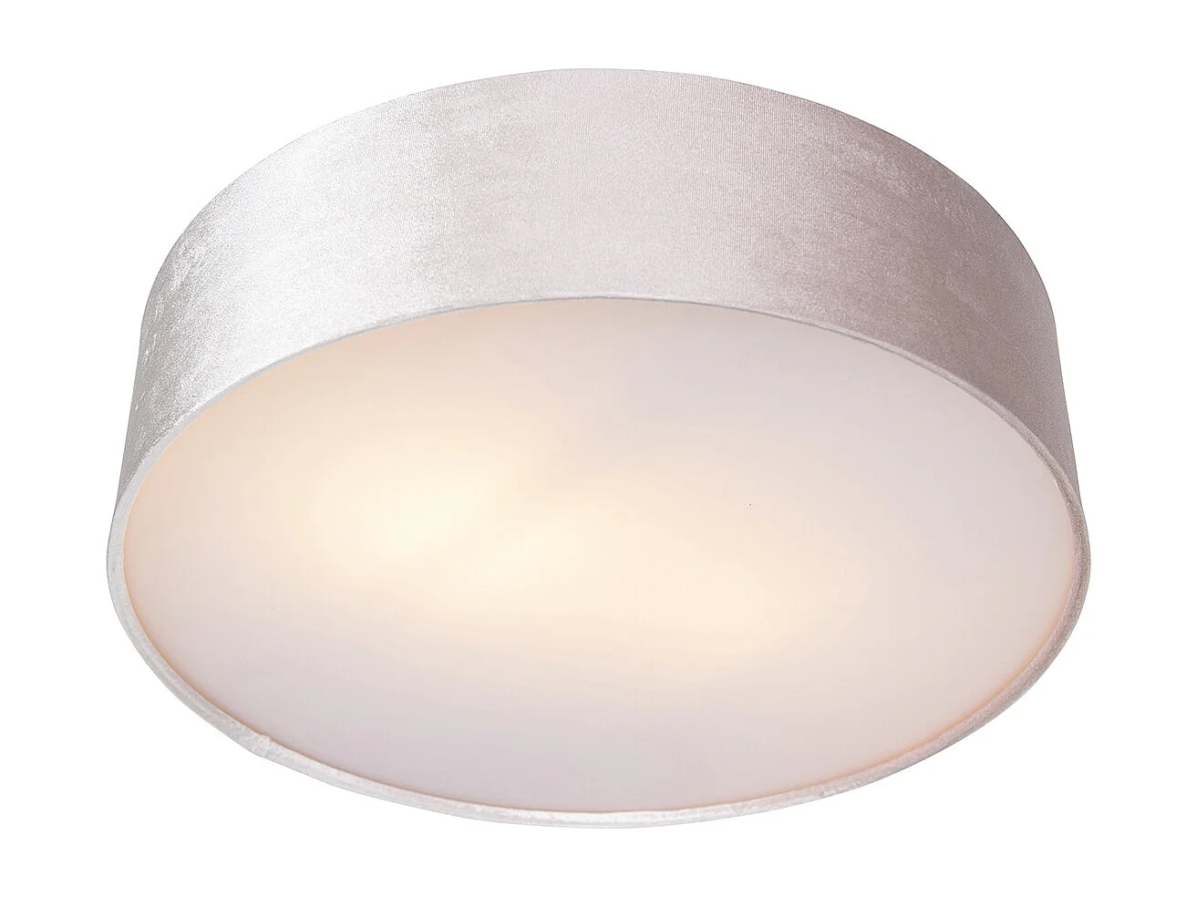 Plafonnier rose 40 cm intérieur doré - Drum