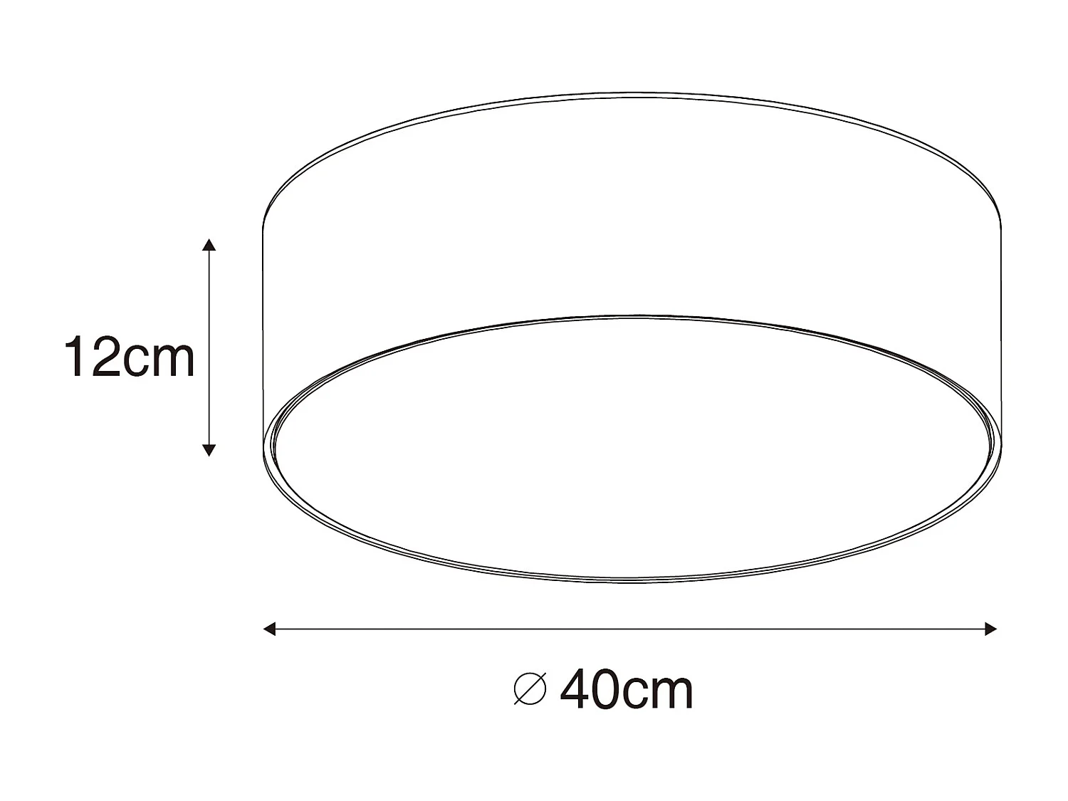 Plafonnier moderne rose 40 cm avec intérieur doré - Drum