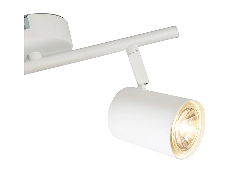 Spot moderne blanc 2 lumières orientables - Jeana 2