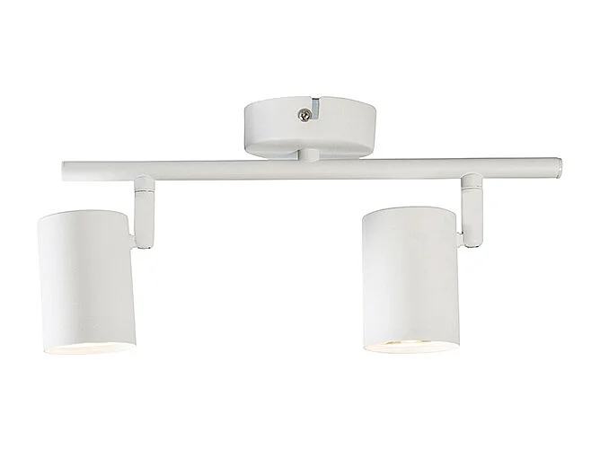 Spot moderne blanc 2 lumières orientables - Jeana 2