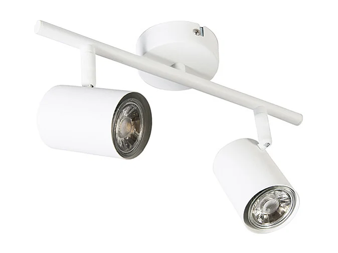 Spot moderne blanc 2 lumières orientables - Jeana 2