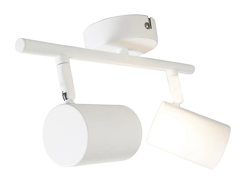 Spot moderne blanc 2 lumières orientables - Jeana 2
