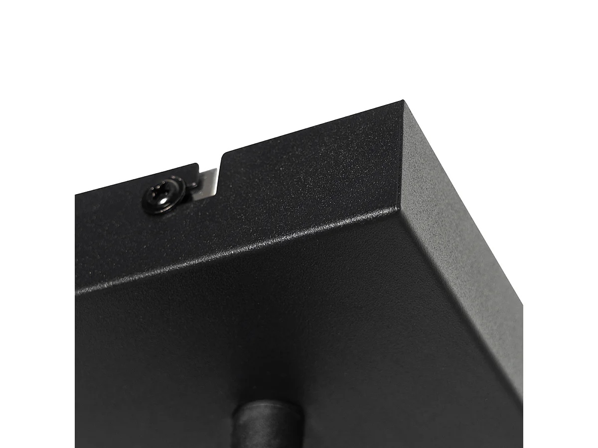 Spot de plafond moderne noir carré - Facil