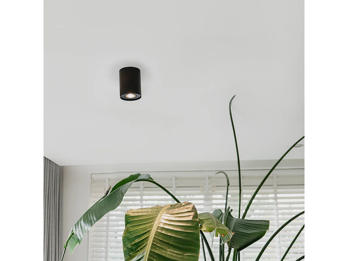 Spot encastré moderne noir orientable et inclinable - Rondoo up