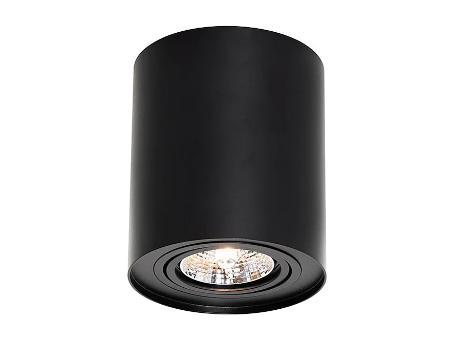 Spot de plafond moderne noir rotatif et inclinable AR70 - Rondoo Up