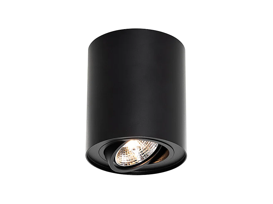 Spot de plafond moderne noir rotatif et inclinable AR70 - Rondoo Up