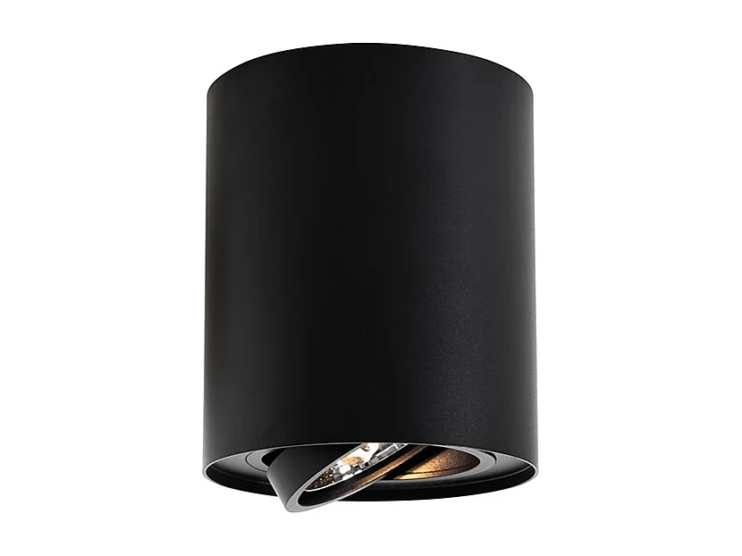 Spot de plafond moderne noir orientable et inclinable AR70 - Rondoo Up