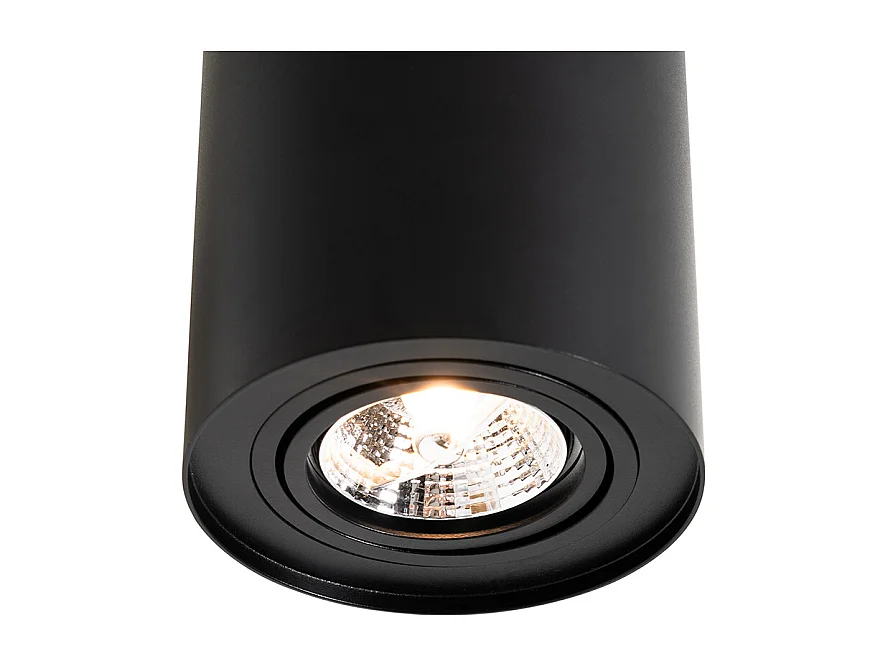 Spot de plafond moderne noir orientable et inclinable AR70 - Rondoo Up