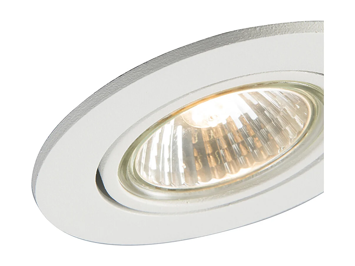 Ensemble de 6 spots encastrés blancs orientables - Cisco