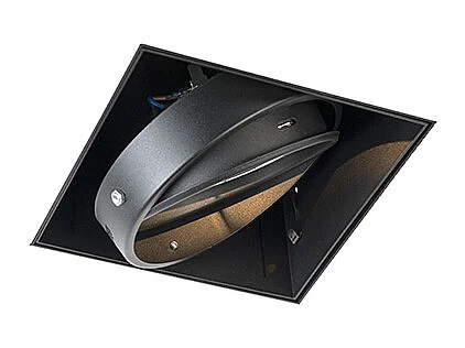 Spot encastré noir AR111 inclinable et orientable sans bordure - Oneon
