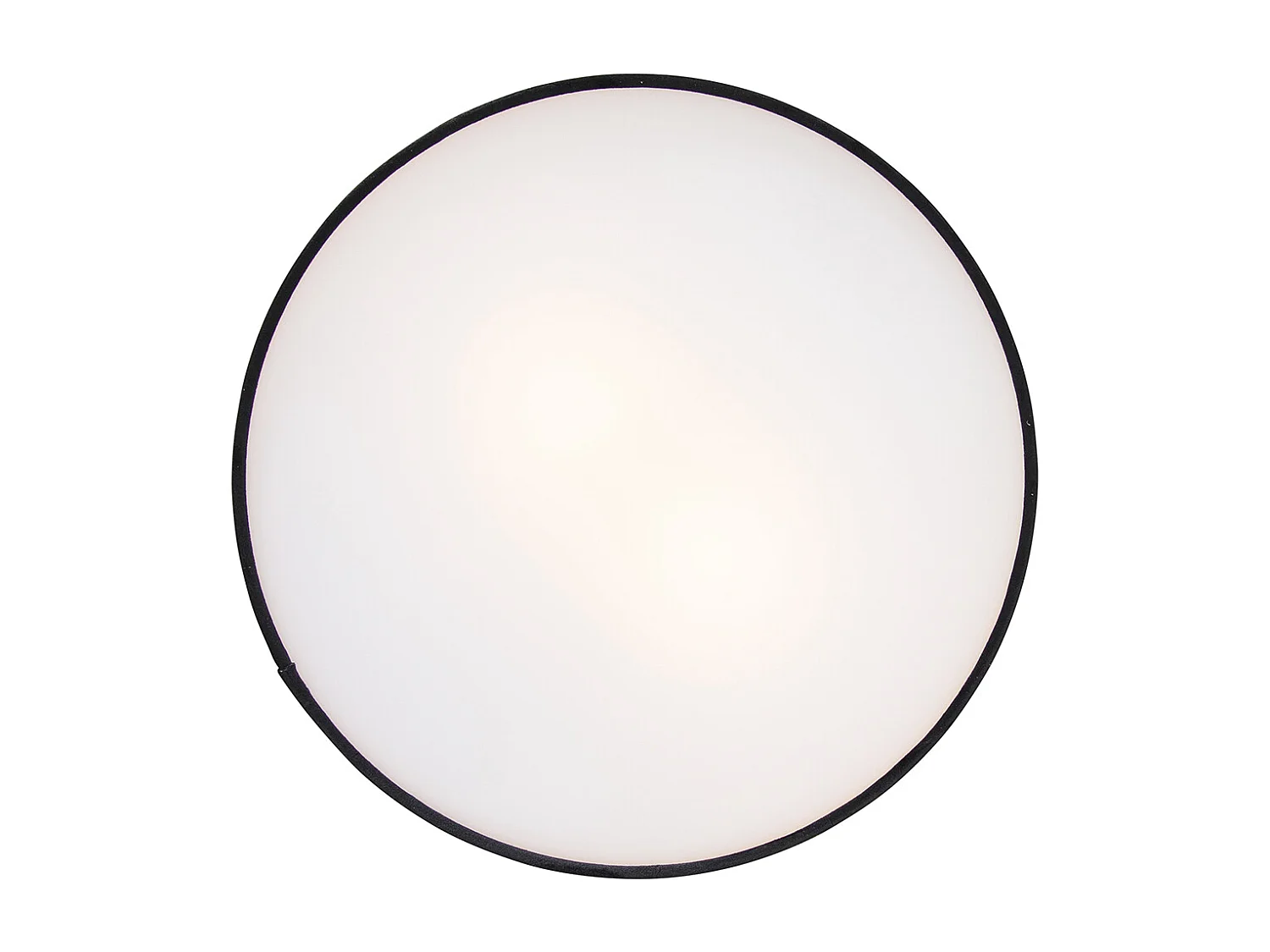 Plafonnier noir 40 cm intérieur doré - Drum