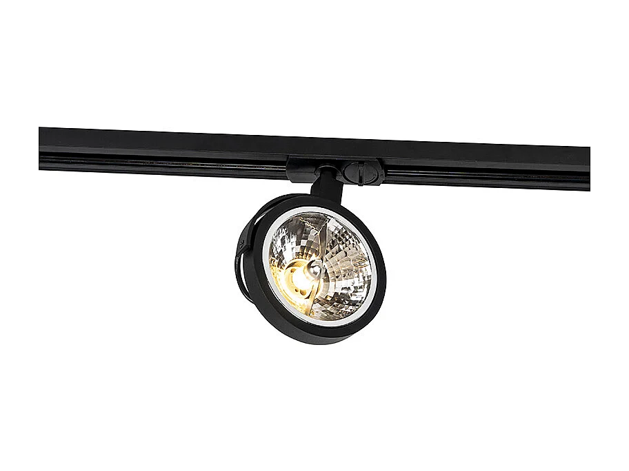 Rail spot monophasé noir - Go