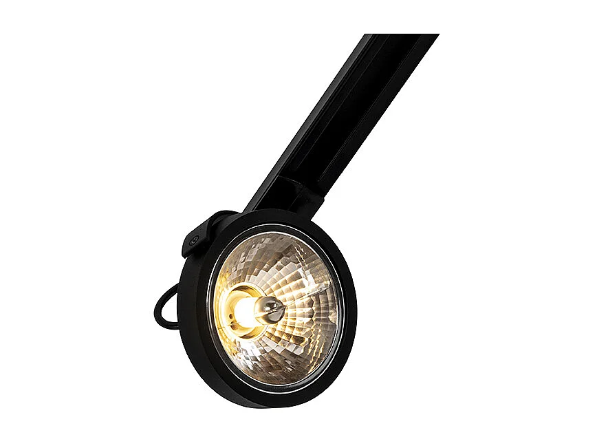 Rail spot monophasé noir - Go